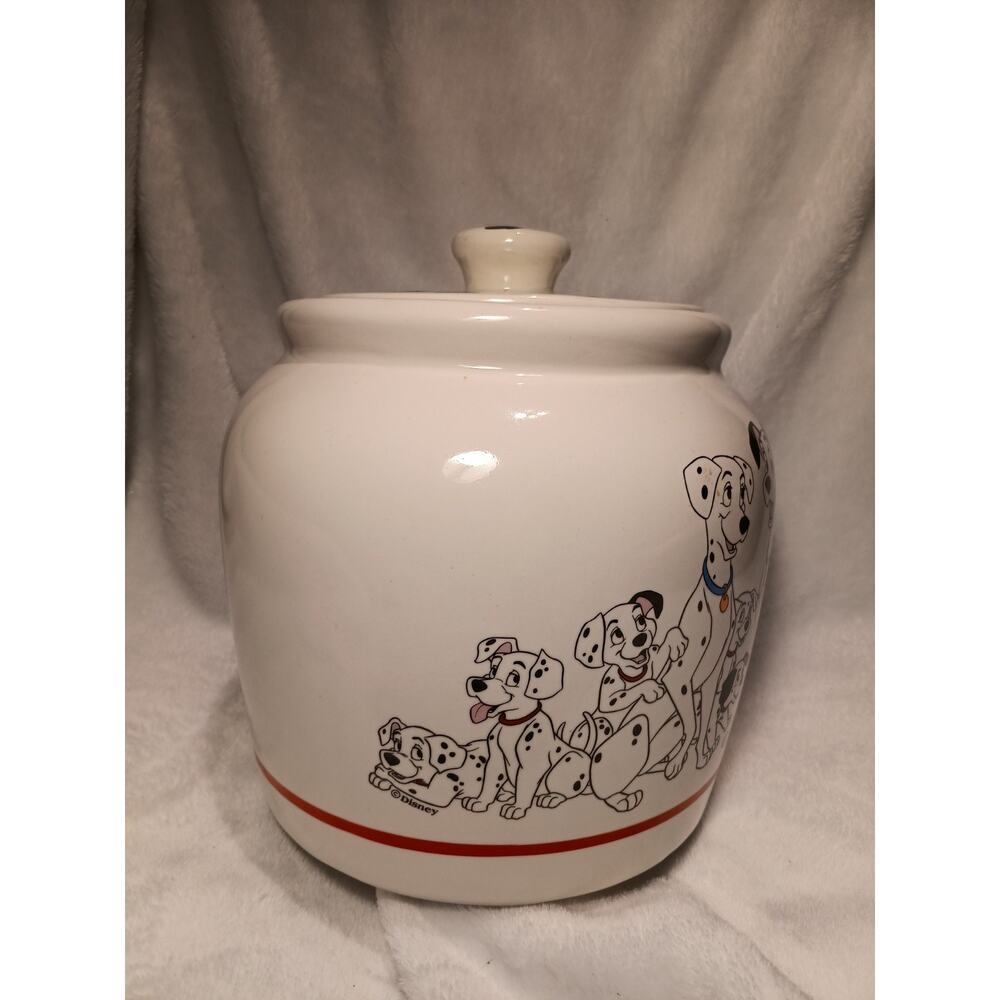 Vintage Disney 101 Dalmatians Treasure Craft Ceramic Cookie Jar Canister EUC FS - Picture 3 of 9